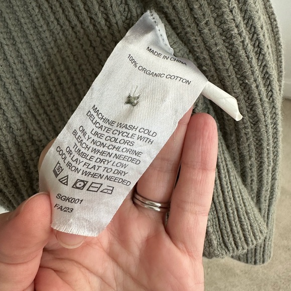 Quince Sage Green Cardigan - Picture 3 of 5